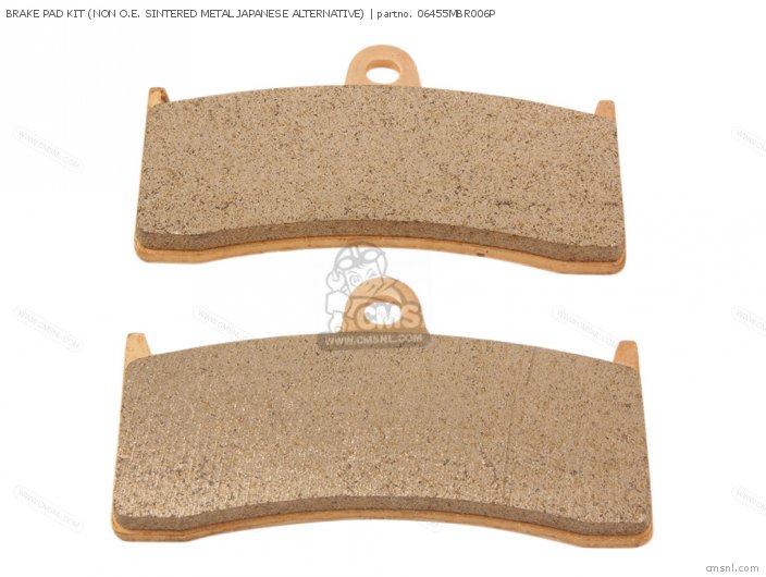BRAKE PAD KIT (NON O.E. SINTERED METAL JAPANESE ALTERNATIVE) (NA for CB1300F SUPER FOUR 1998 (W