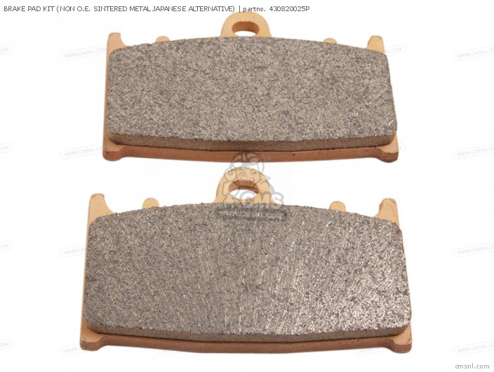 BRAKE PAD KIT (NON O.E. SINTERED METAL JAPANESE ALTERNATIVE)
