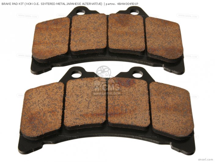 Yamaha BRAKE PAD KIT (SINTERED METAL) (NON O.E. JAPANESE ALTERNAT (NAS) 4BHW004501P