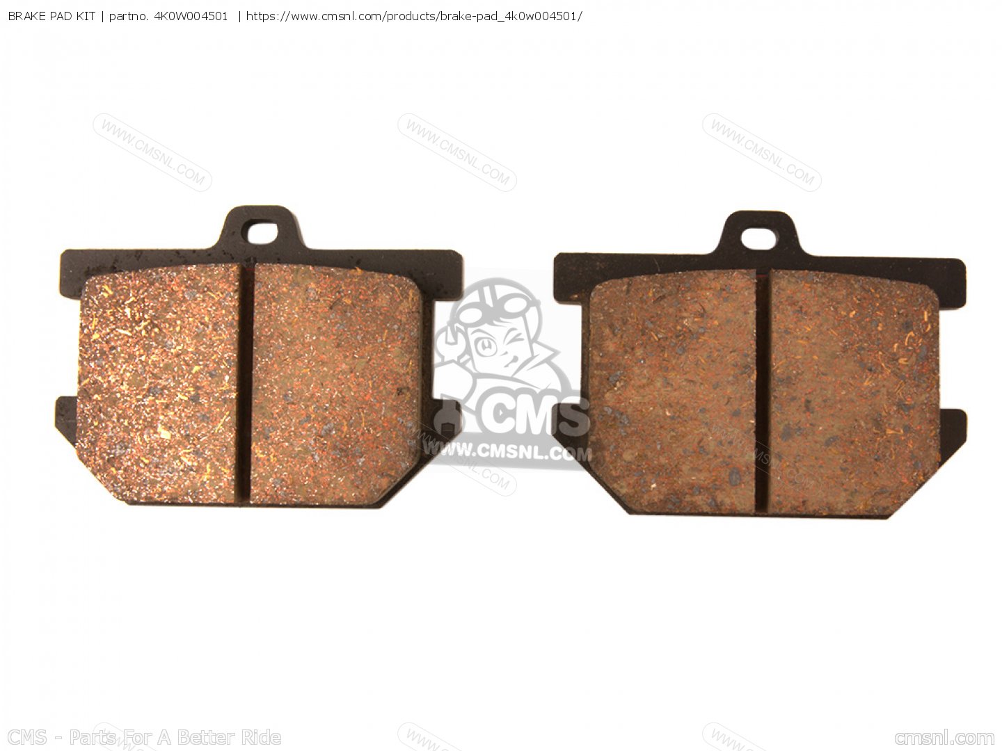 BRAKE PAD KIT for XS500 1978 USA order at CMSNL
