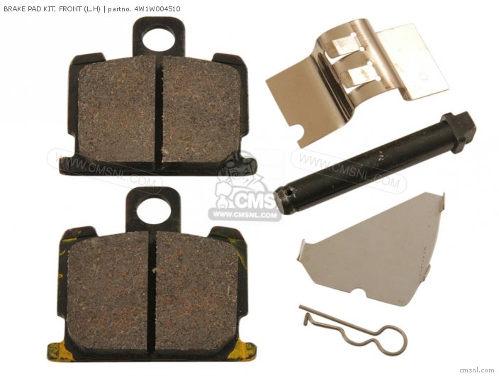 Yamaha BRAKE PAD KIT, FRONT (L.H) (MCA) 4W1W004510 Yamaha BRAKE PAD KIT, FRONT (L.H) (MCA) 4W1W004510