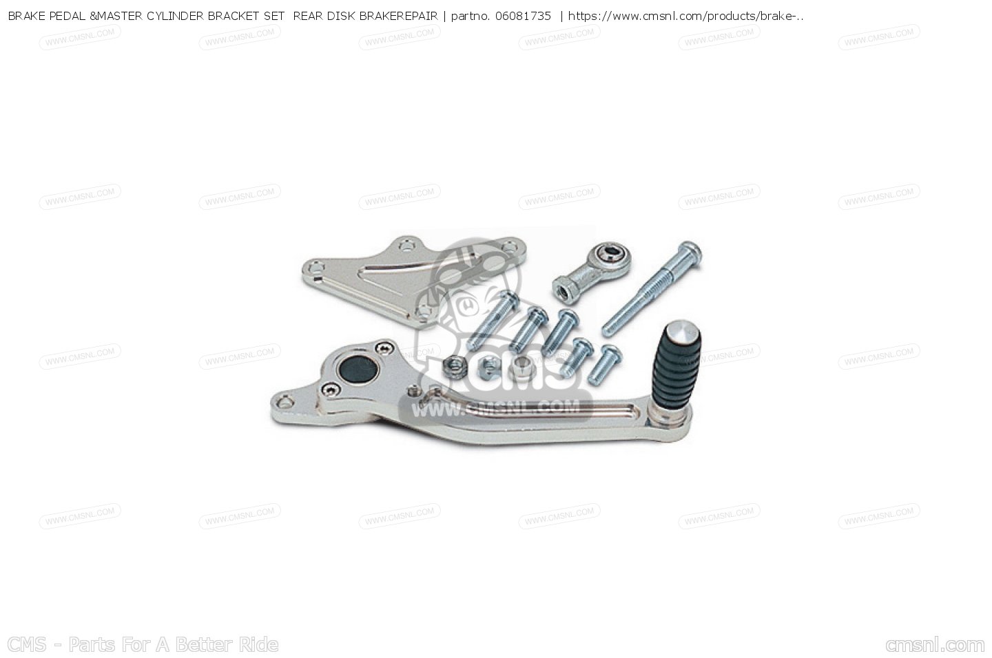 06081735 Brake Pedal &master Cylinder Bracket Set Rear Disk Brakerepair Takegawa buy the 06