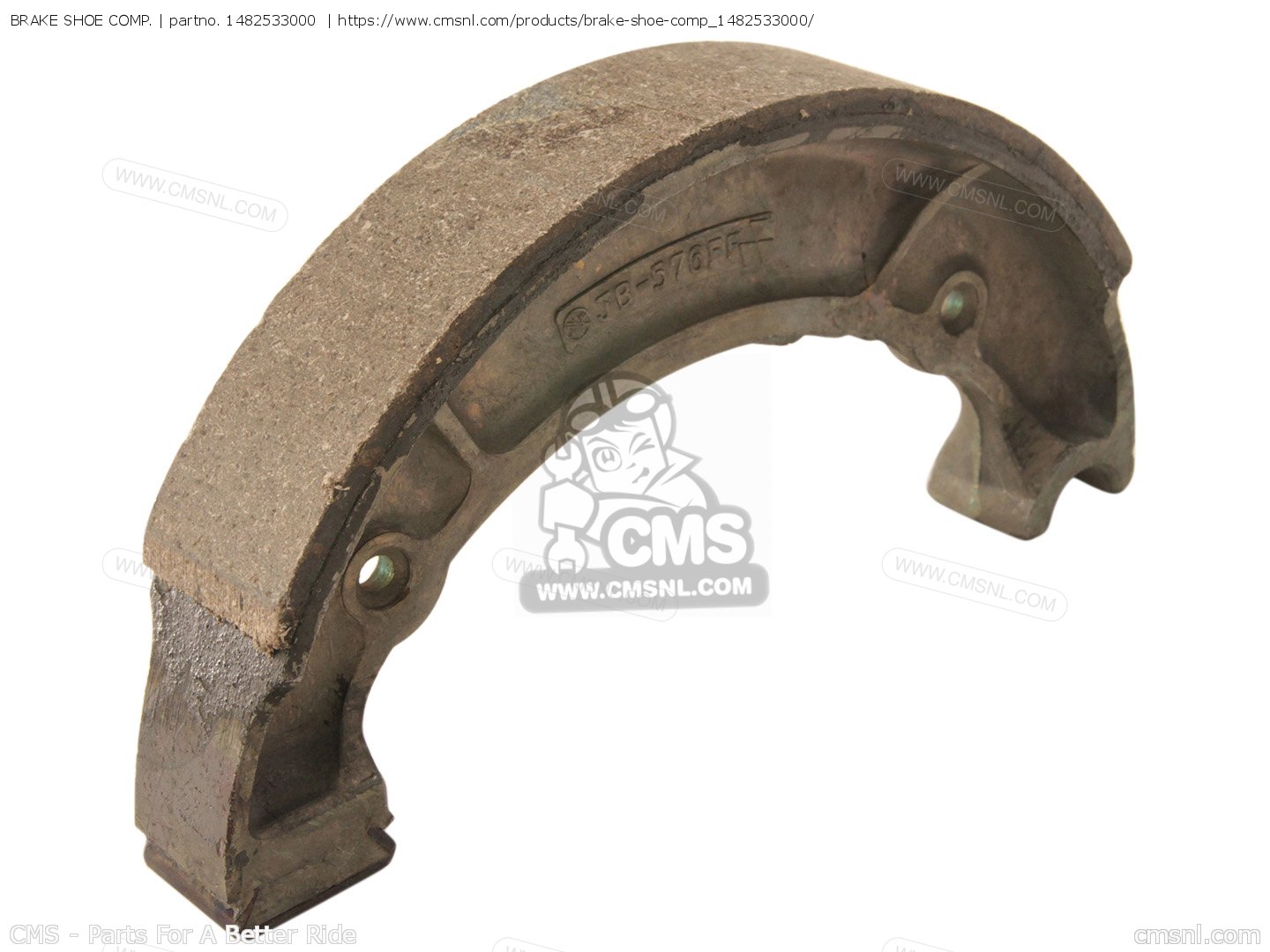 1482533000: BRAKE SHOE COMP. (MCA) Yamaha - buy the 148-25330-00-00 at ...