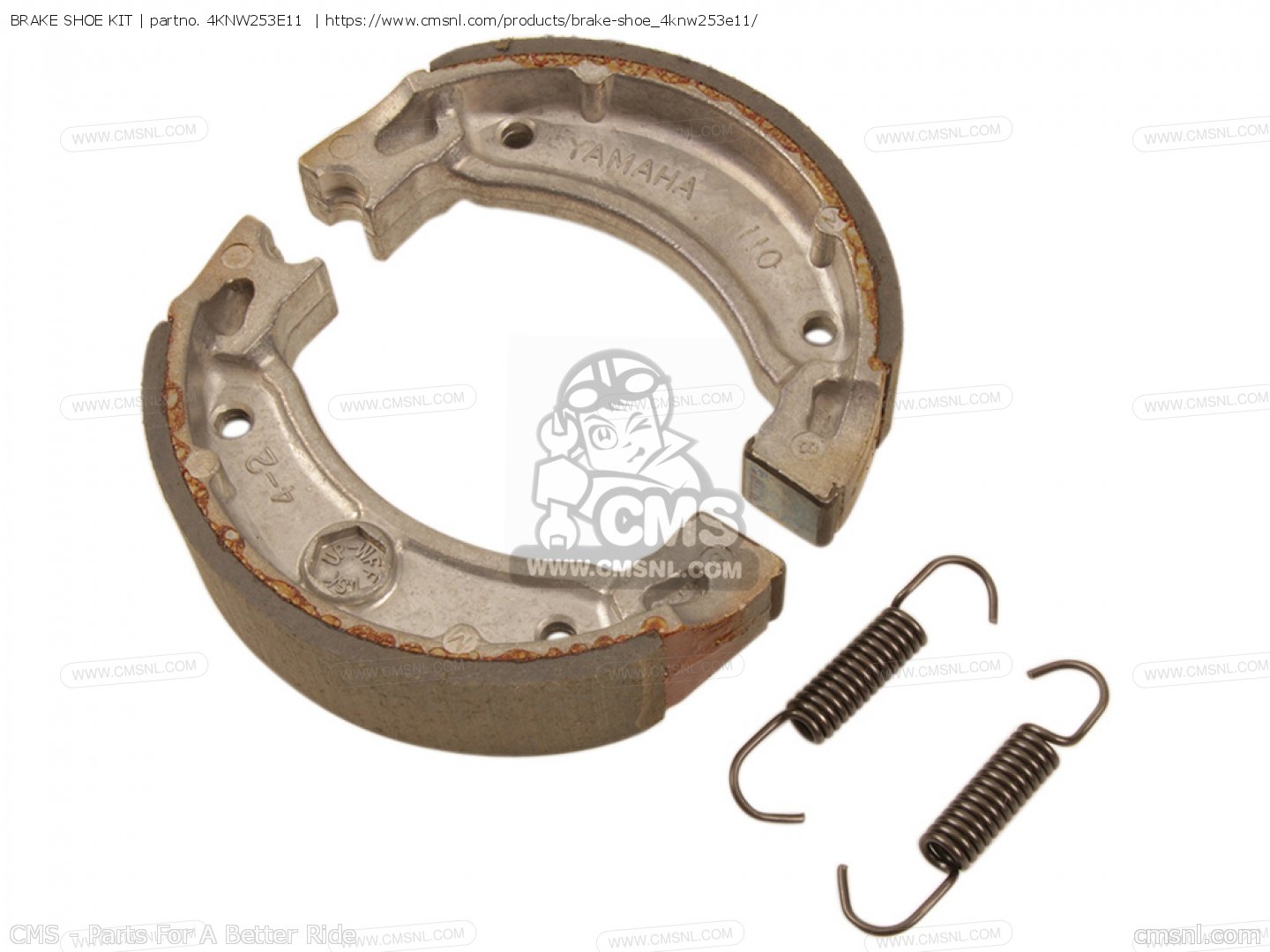 4KNW253E11 Brake Shoe Kit Yamaha buy the 4KNW253E11 at CMSNL
