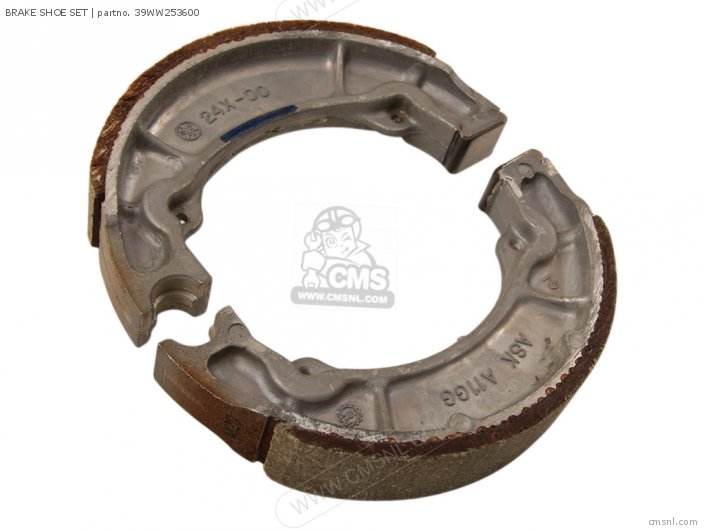 Yamaha BRAKE SHOE SET (MCA) 39WW253600 Yamaha BRAKE SHOE SET (MCA) 39WW253600
