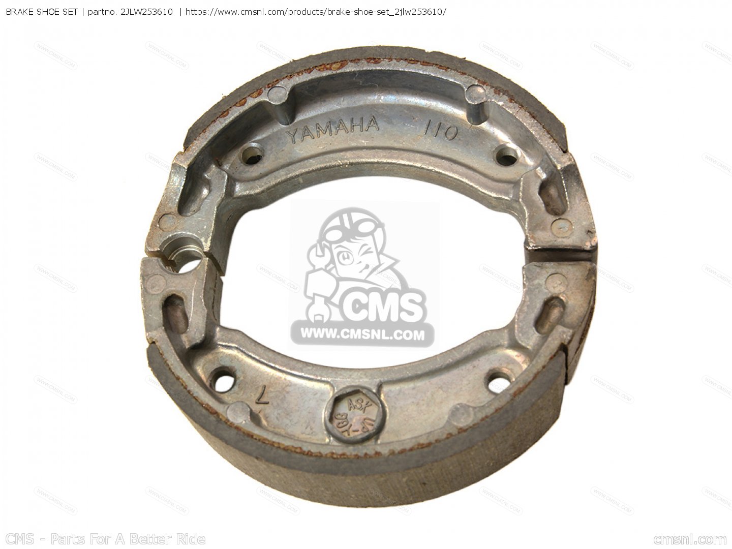 3BHW253600 : BRAKE SHOE SET (NAS) Yamaha   Acheter Le 3BH W2536 00 00 à - Foto 9