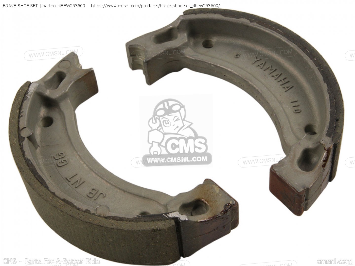 4BEW253600 Brake Shoe Set Yamaha buy the 4BEW253600 at CMSNL