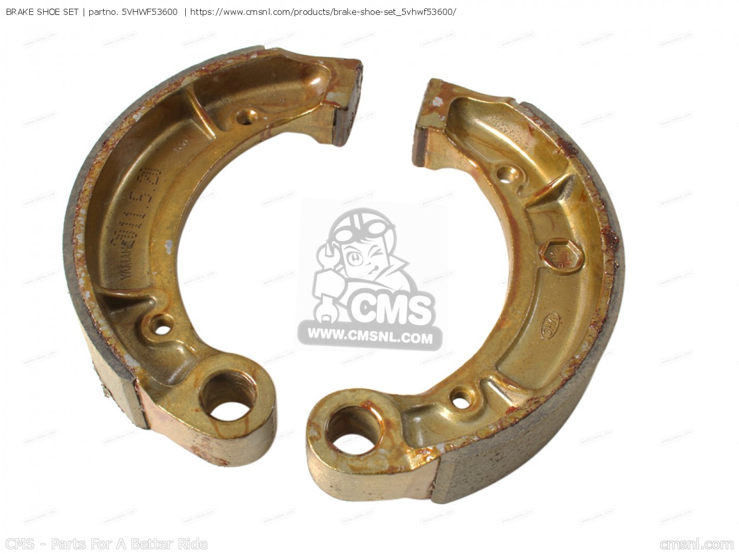 BRAKE SHOE FITS YAMAHA 5VH-WF536-00-00