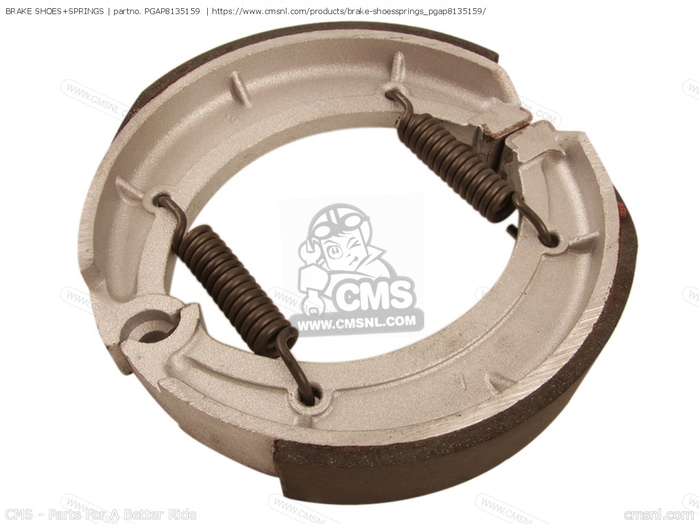 PGAP8135159: Brake Shoes+springs Piaggio Group - buy the AP8135159 at CMSNL