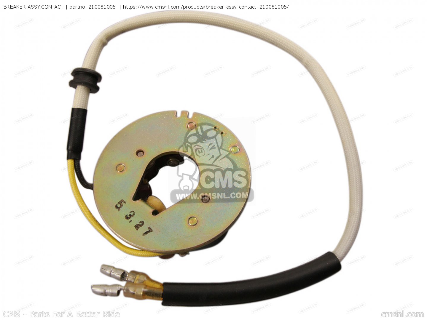 210081005: BREAKER ASSY,CONTACT Kawasaki - buy the 21008-1005 at CMSNL