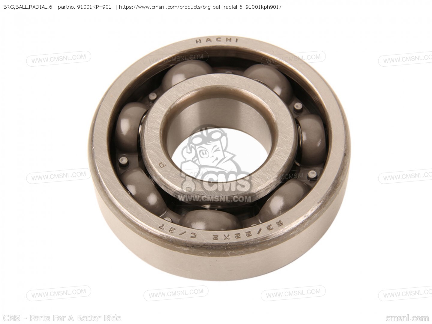 91001-kph-901-brg-ball-radial-6-91001kph901-honda-anf125t-anf125