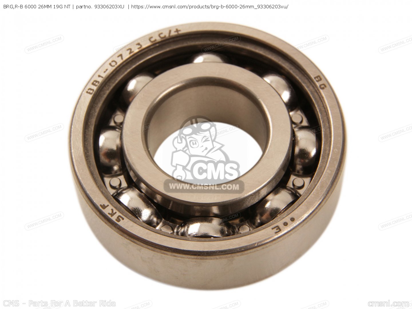 93306203XU: BRG,R-B 6000 26MM 19G NT Yamaha - buy the 93306-203XU-00 at ...
