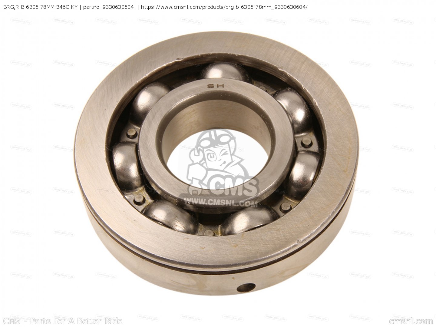 BRG,R-B 6306 78MM 346G KY for Yamaha - order at CMSNL