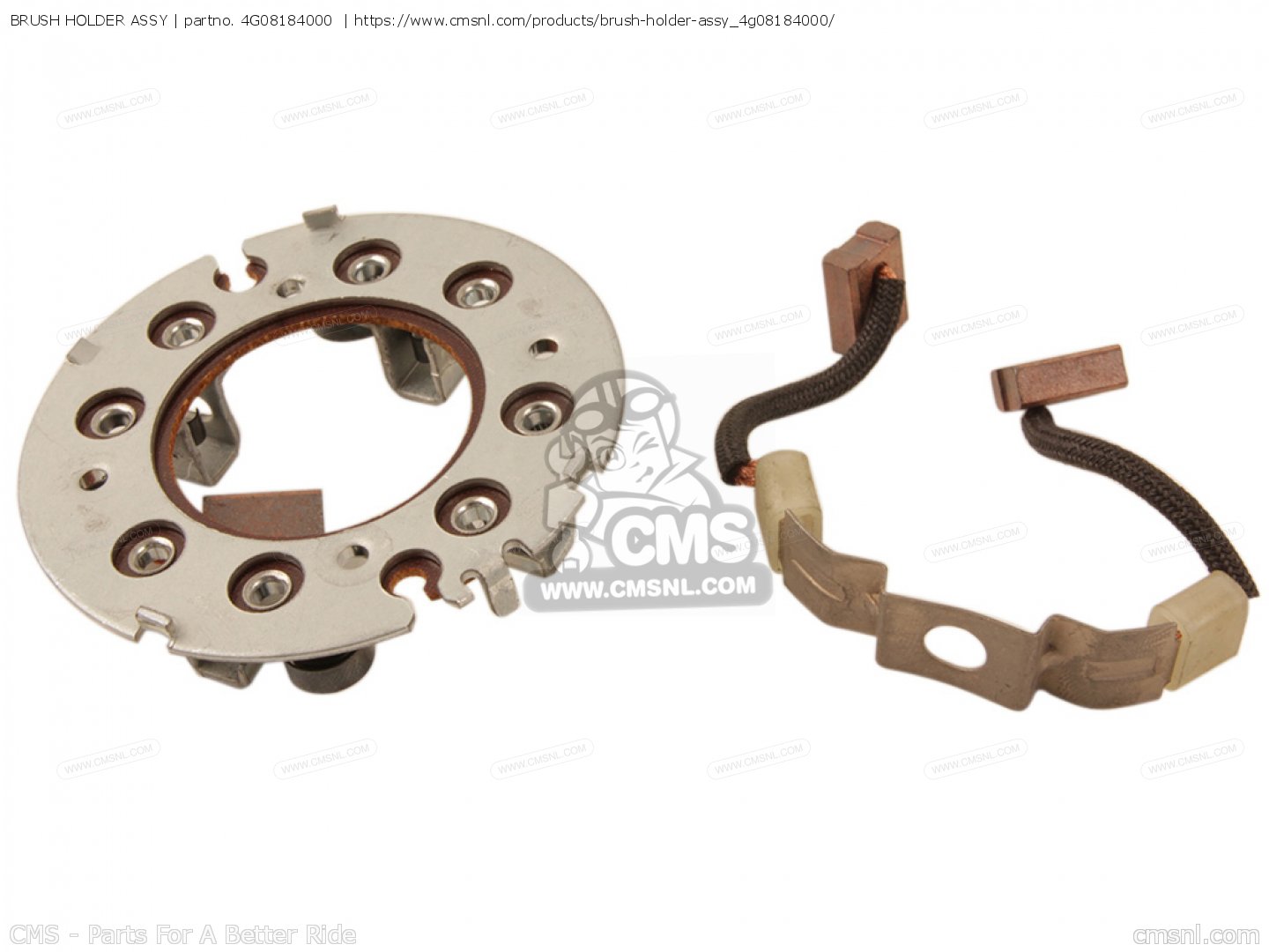 4G08184000 Brush Holder Assy Yamaha buy the 4G08184000 at CMSNL