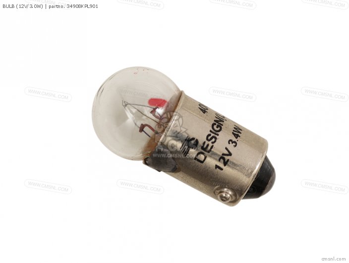 Honda BULB (12V/3.0W) 34908KPL901