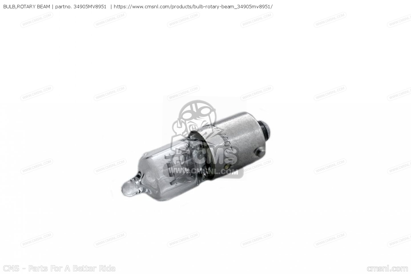 34905-MV8-951 Bulb,Rotary Beam, 34905MV8951 Honda - CBX750P2