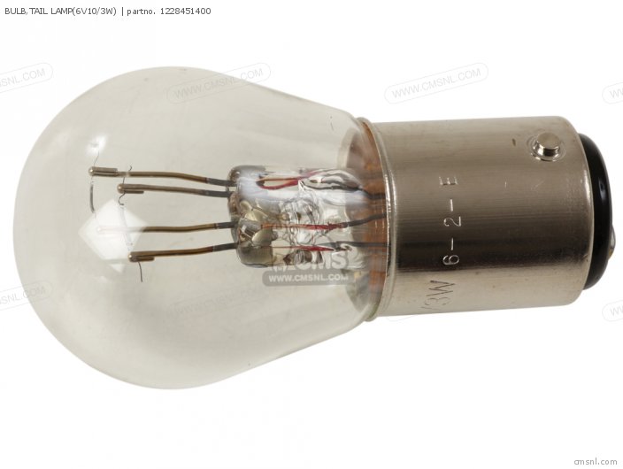 Yamaha BULB,TAIL LAMP(6V10/3W) 1228451400