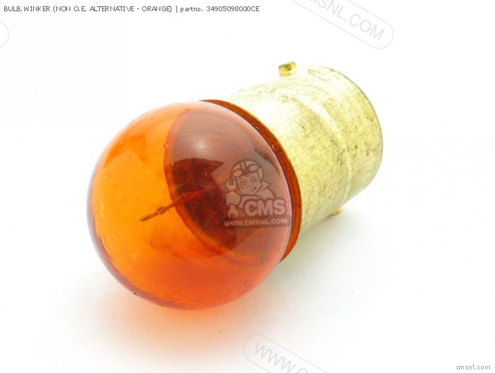 Honda BULB,WINKER, ORANGE (NON O.E. ALTERNATIVE) 34905098000CE