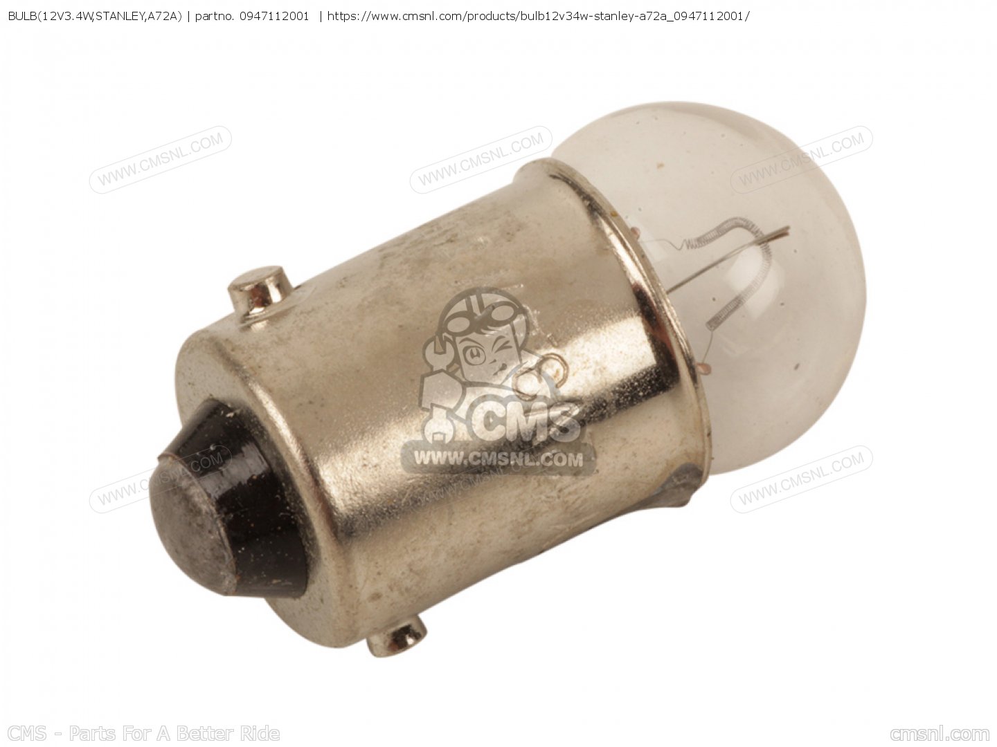 34911-634-611 Genuine Acura Bulb (12V 21/5W) (Ece) (Stanley)