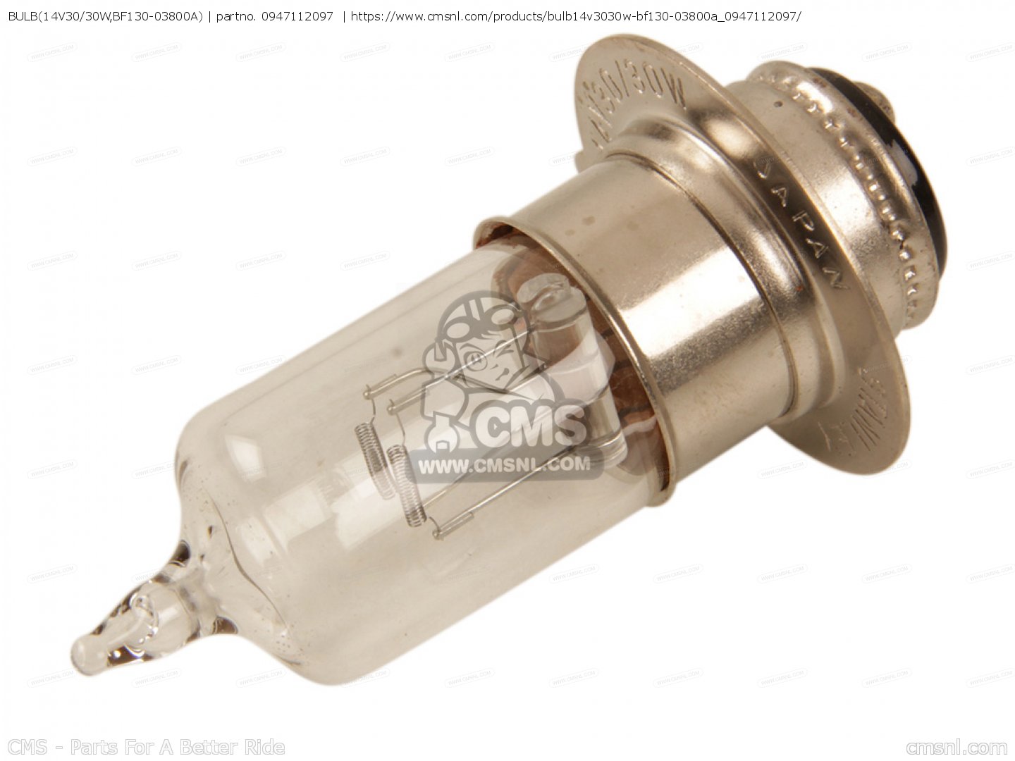 0947112097: BULB(14V30/30W,BF130-03800A) Suzuki - buy the