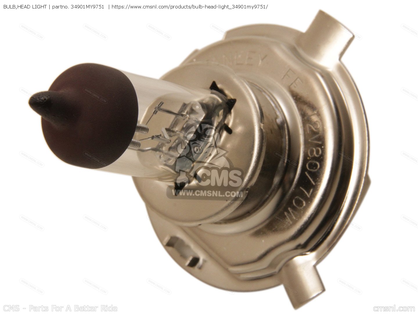 34901MY9751: BULB,HEAD LIGHT Honda - buy the 34901-MY9-751 at CMSNL