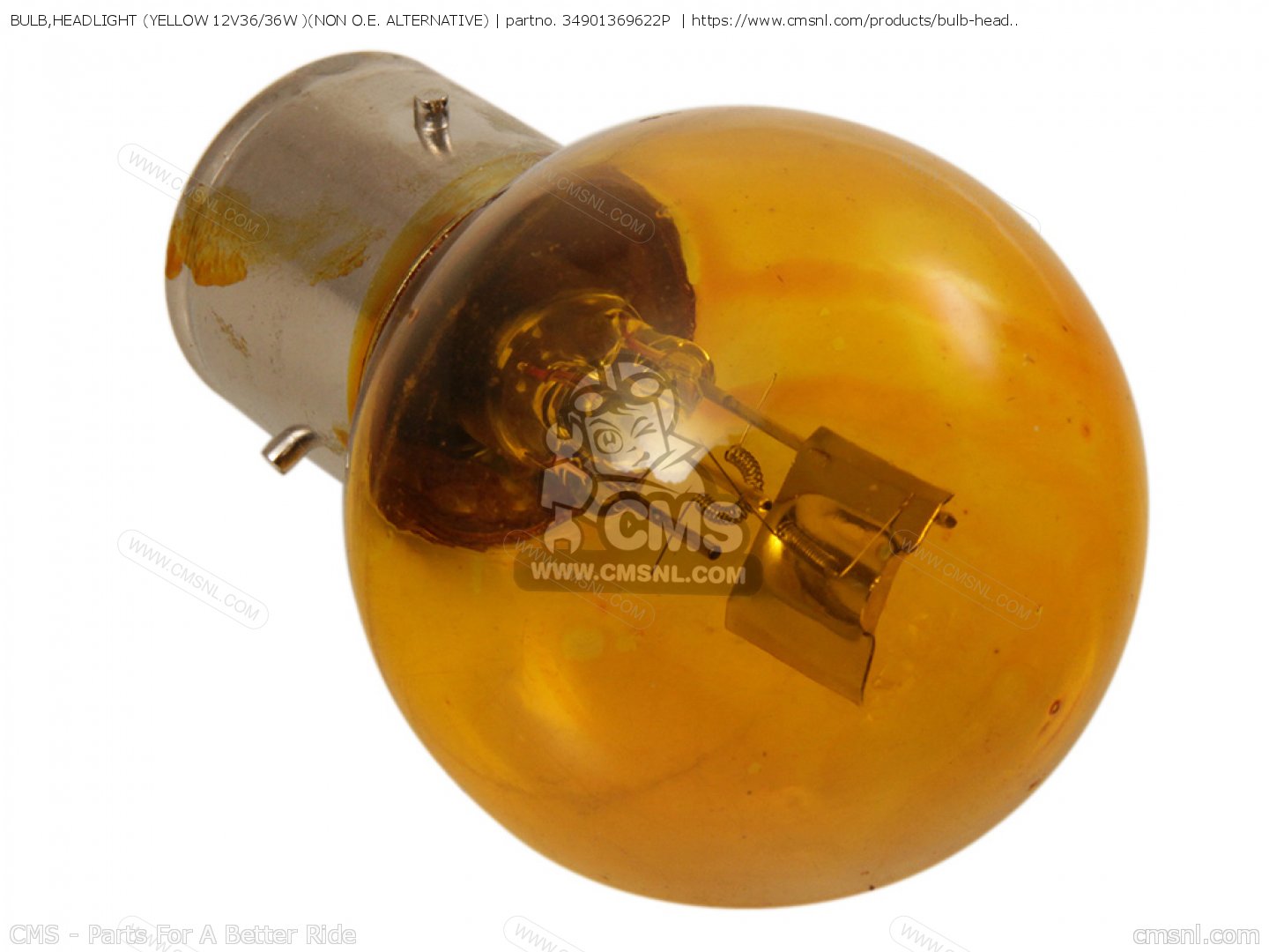 34901369622P Bulb,headlight (yellow 12v36/36w )(non O.e. Alternative