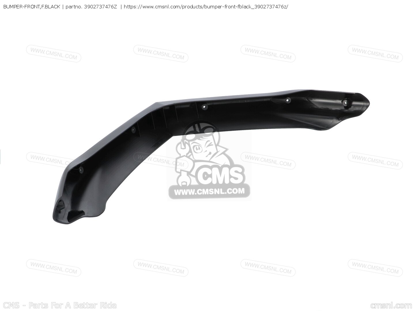 3902737476Z: Bumper-front,f.black Kawasaki - buy the 39027-3747-6Z at CMSNL