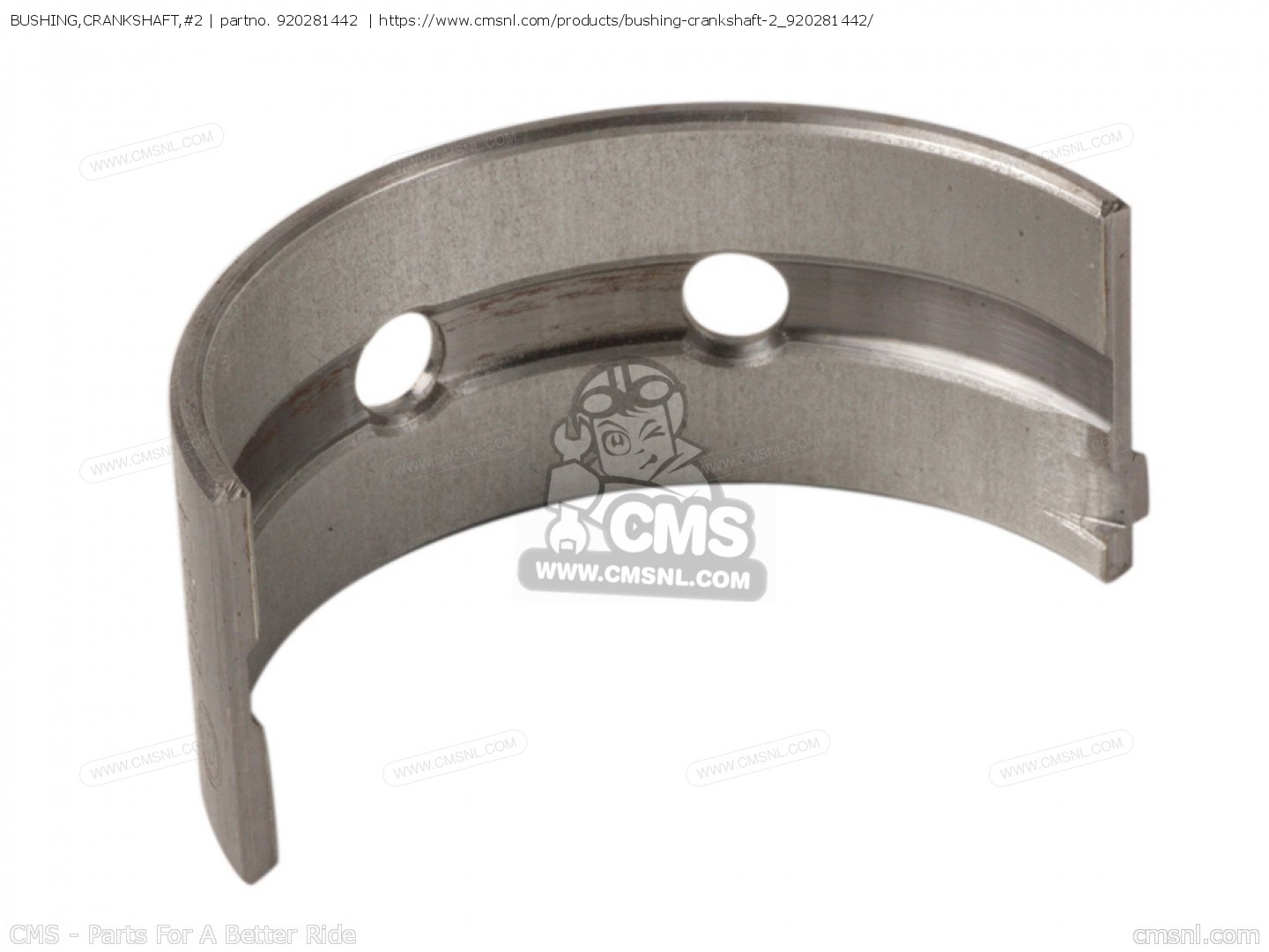920281442 Bushing,crankshaft,2 Kawasaki buy the 920281442 at CMSNL