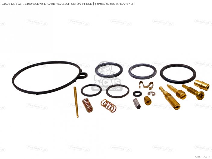 Honda C100B1X/B1Z, 16100-GCE-951, CARB REVISION SET JAPANESE 00586NKHCARBKIT