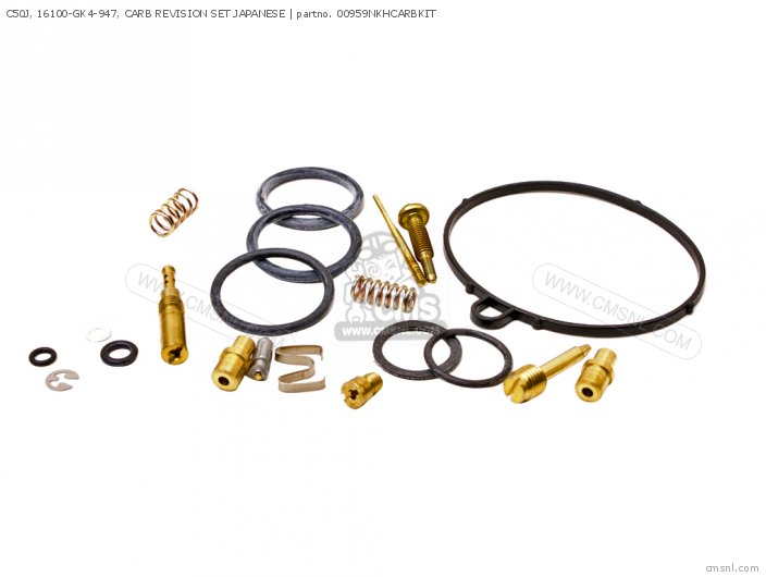 Honda C50J, 16100-GK4-947, CARB REVISION SET JAPANESE 00959NKHCARBKIT