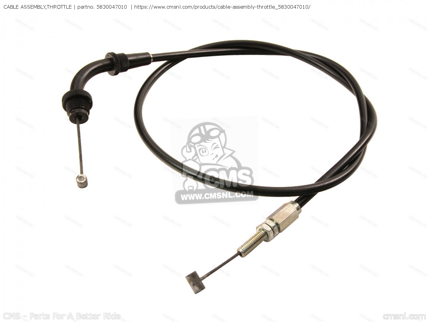 CABLE ASSEMBLY,THROTTLE for GS550 1978 (C) USA (E03) order at CMSNL