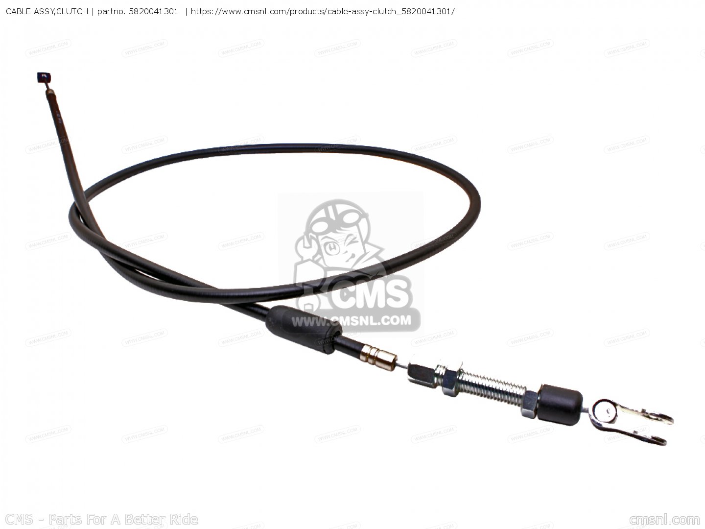 5820041301: CABLE ASSY,CLUTCH Suzuki - buy the 58200-41301 at CMSNL