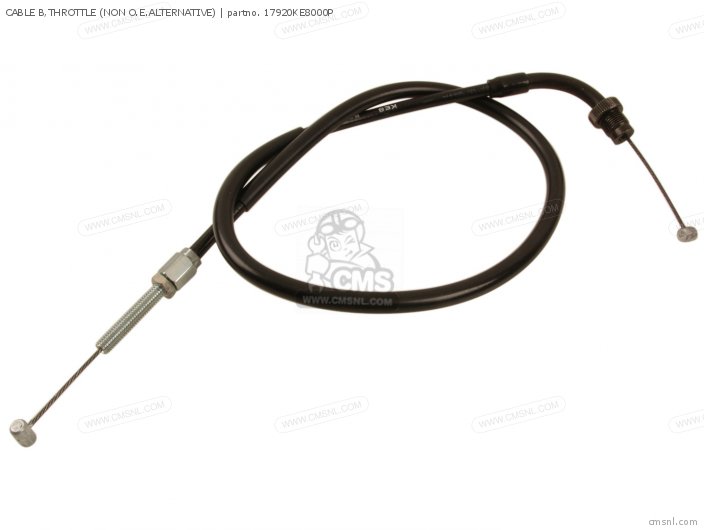 Honda CABLE B,THROTTLE (NON O.E. ALTERNATIVE) 17920KE8000P