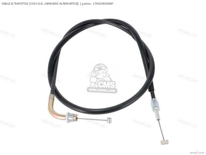 Honda CABLE B,THROTTLE (NON O.E. JAPANESE ALTERNATIVE) 17920393000P