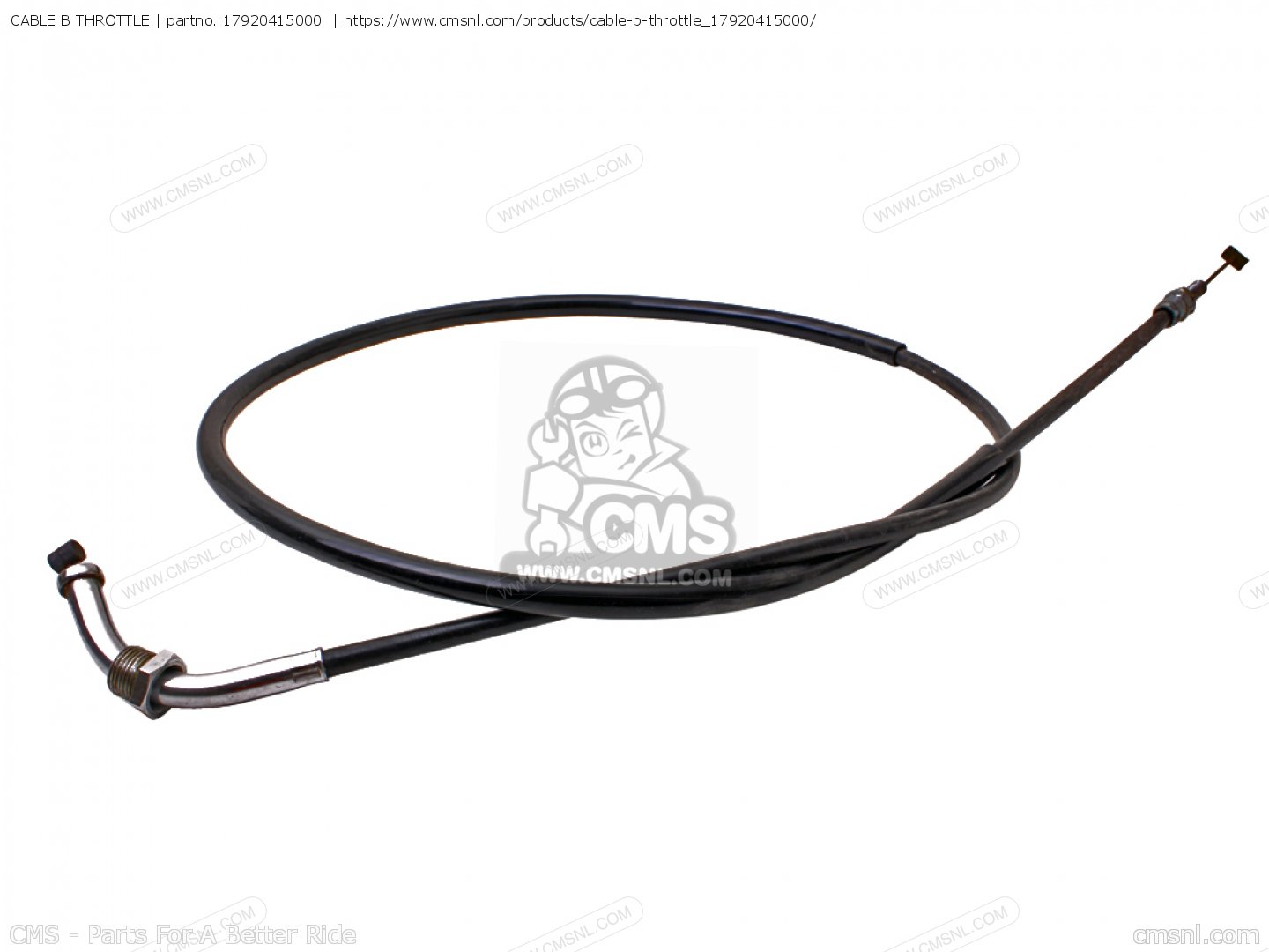 CABLE B THROTTLE For CX500D DELUXE 1980 (A) USA - Order At CMSNL