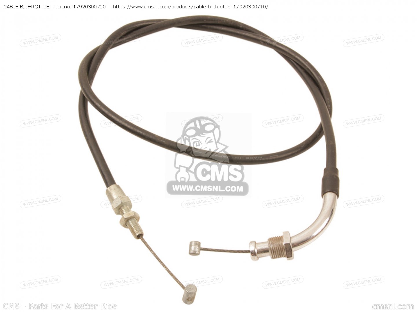 17920300710 Cable B,throttle Honda buy the 17920300710 at CMSNL