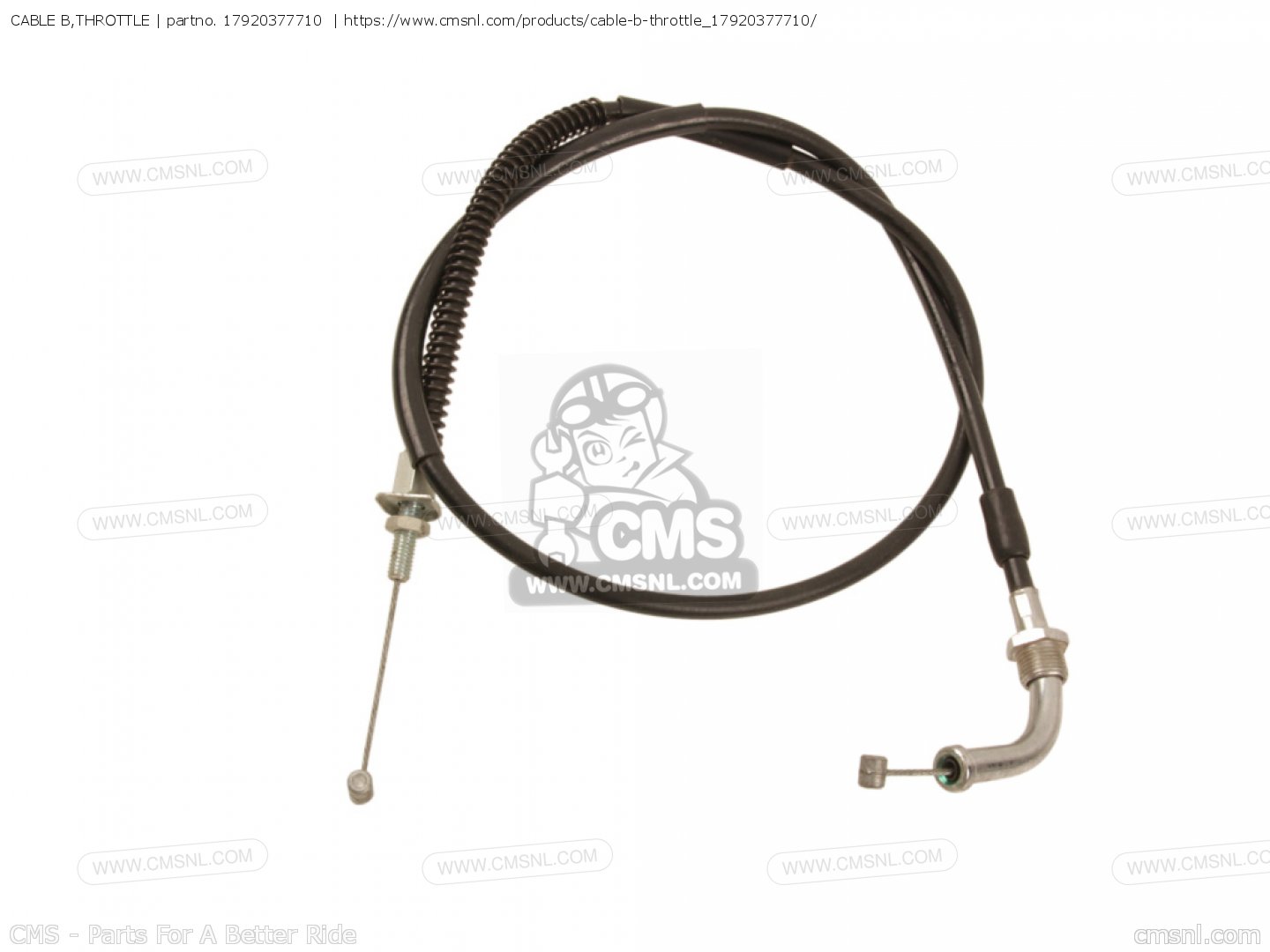 17920377710 Cable B,throttle Honda buy the 17920377710 at CMSNL