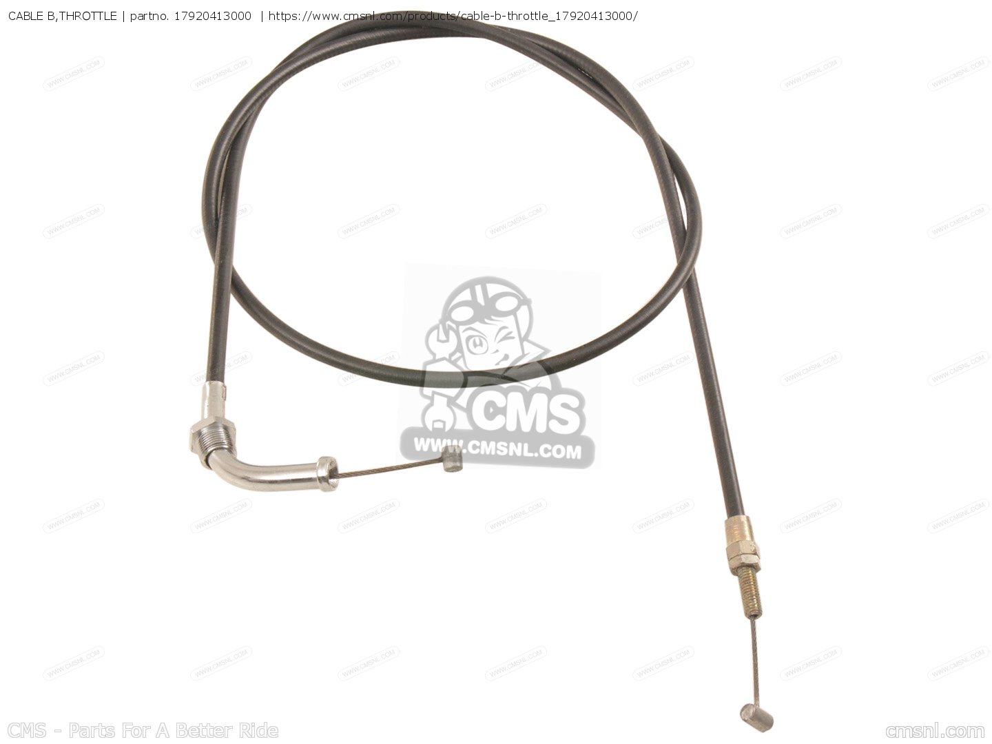 CABLE B,THROTTLE For CB250TI 1978 AUSTRALIA - Order At CMSNL