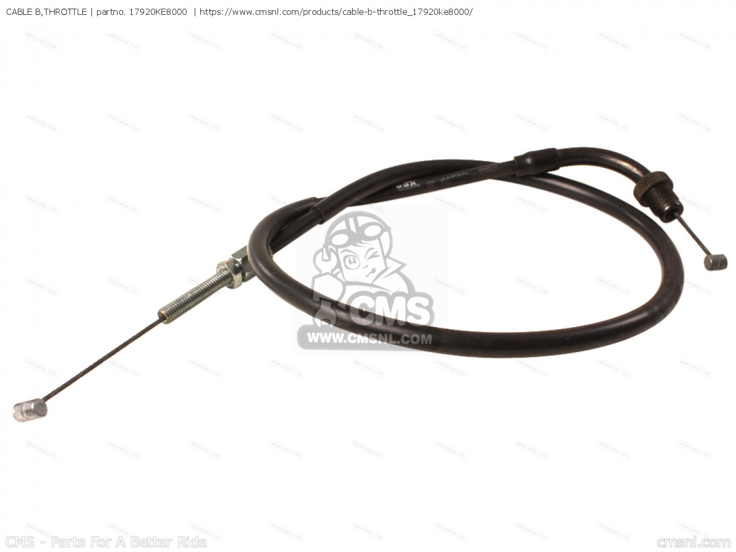 17920KE8000: Cable B,throttle Honda - Buy The 17920-KE8-000 At CMSNL