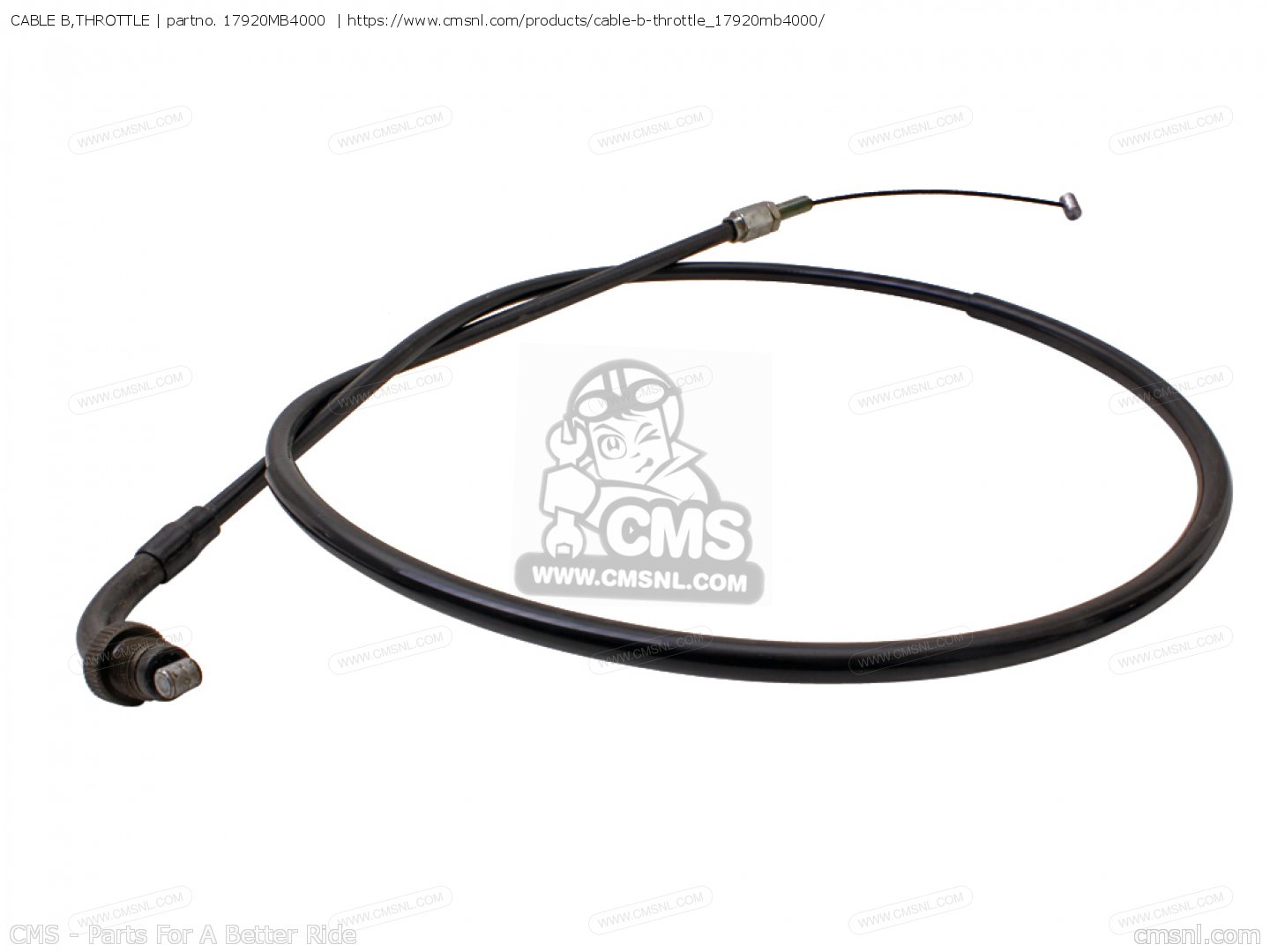 17920MB4000 Cable B,throttle Honda buy the 17920MB4000 at CMSNL