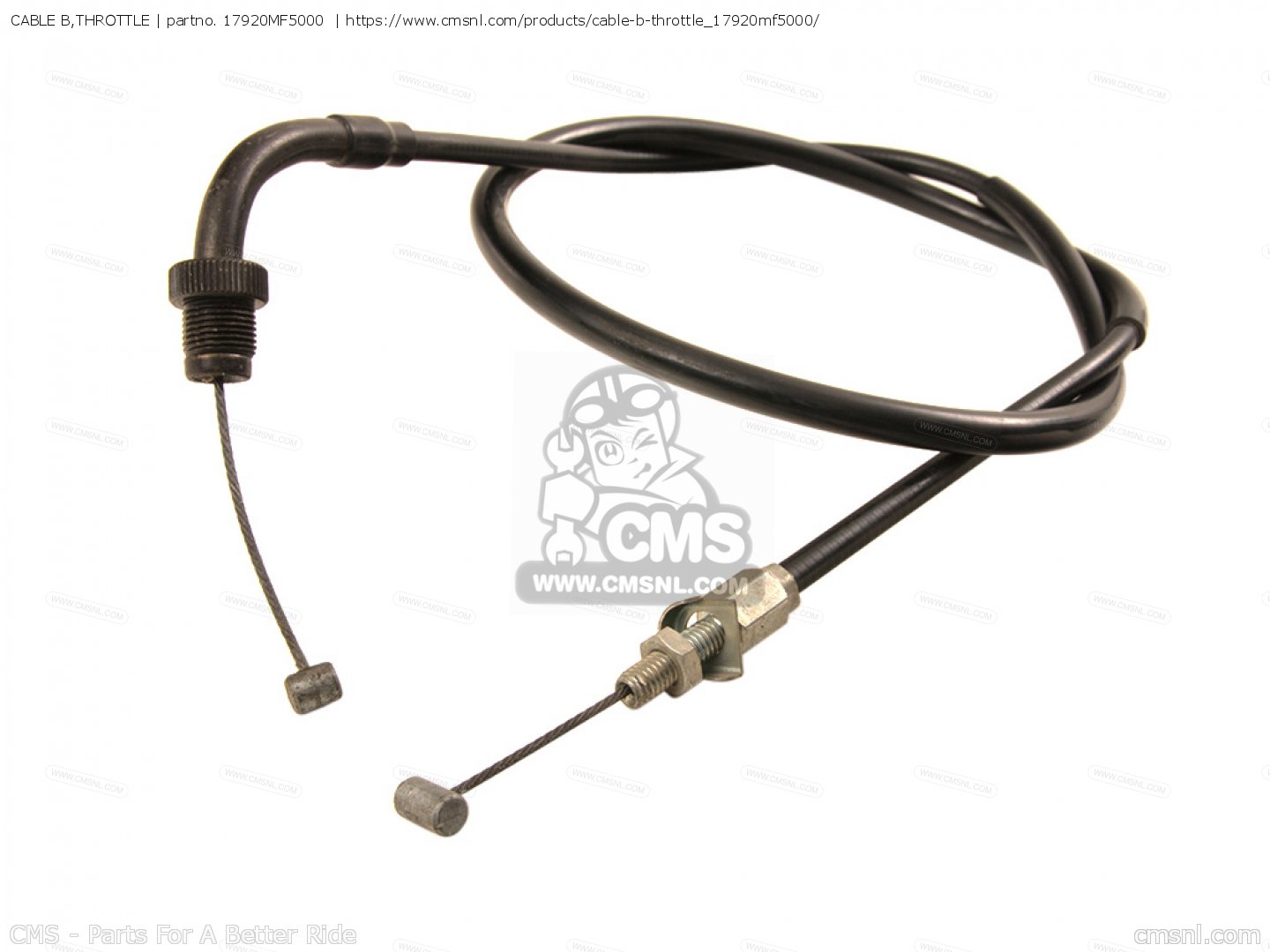 17920MF5000 Cable B,throttle Honda buy the 17920MF5000 at CMSNL