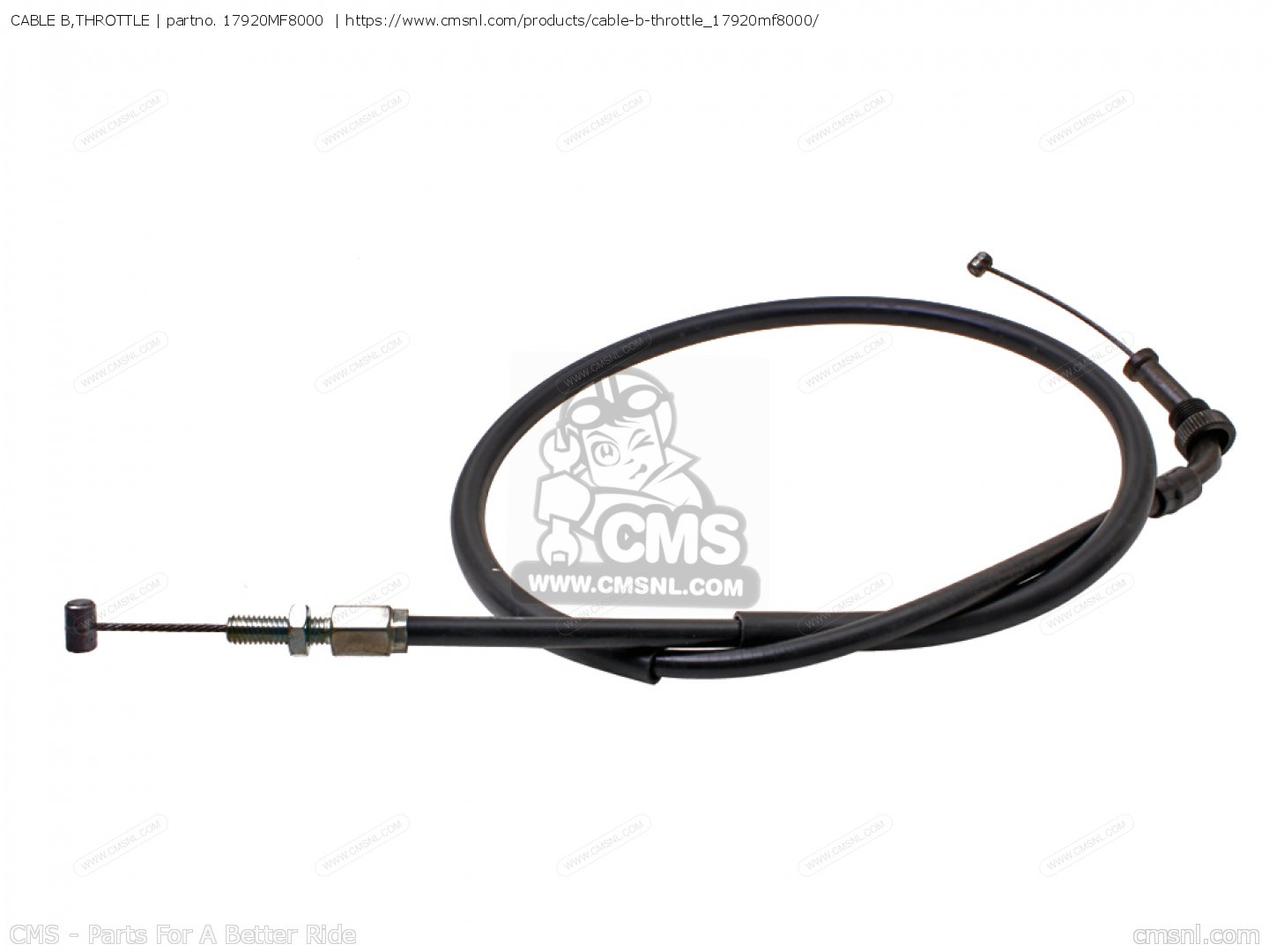 17920MF8000: Cable B,throttle Honda - Buy The 17920-MF8-000 At CMSNL