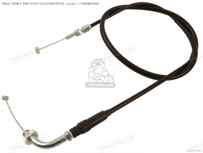 Honda CABLE COMP,B THRO (NON O.E.ALTERNATIVE) 17920MBA000P Honda CABLE COMP,B THRO (NON O.E.ALTERNATIVE) 17920MBA000P