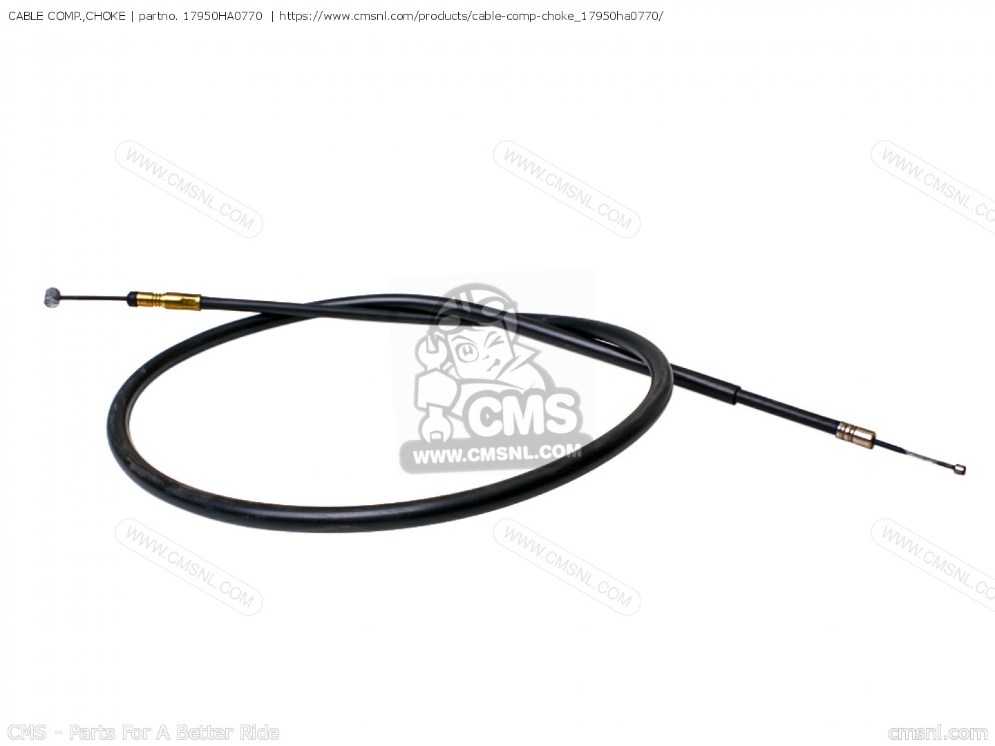 17950HA0770 Cable Comp.,choke Honda buy the 17950HA0770 at CMSNL