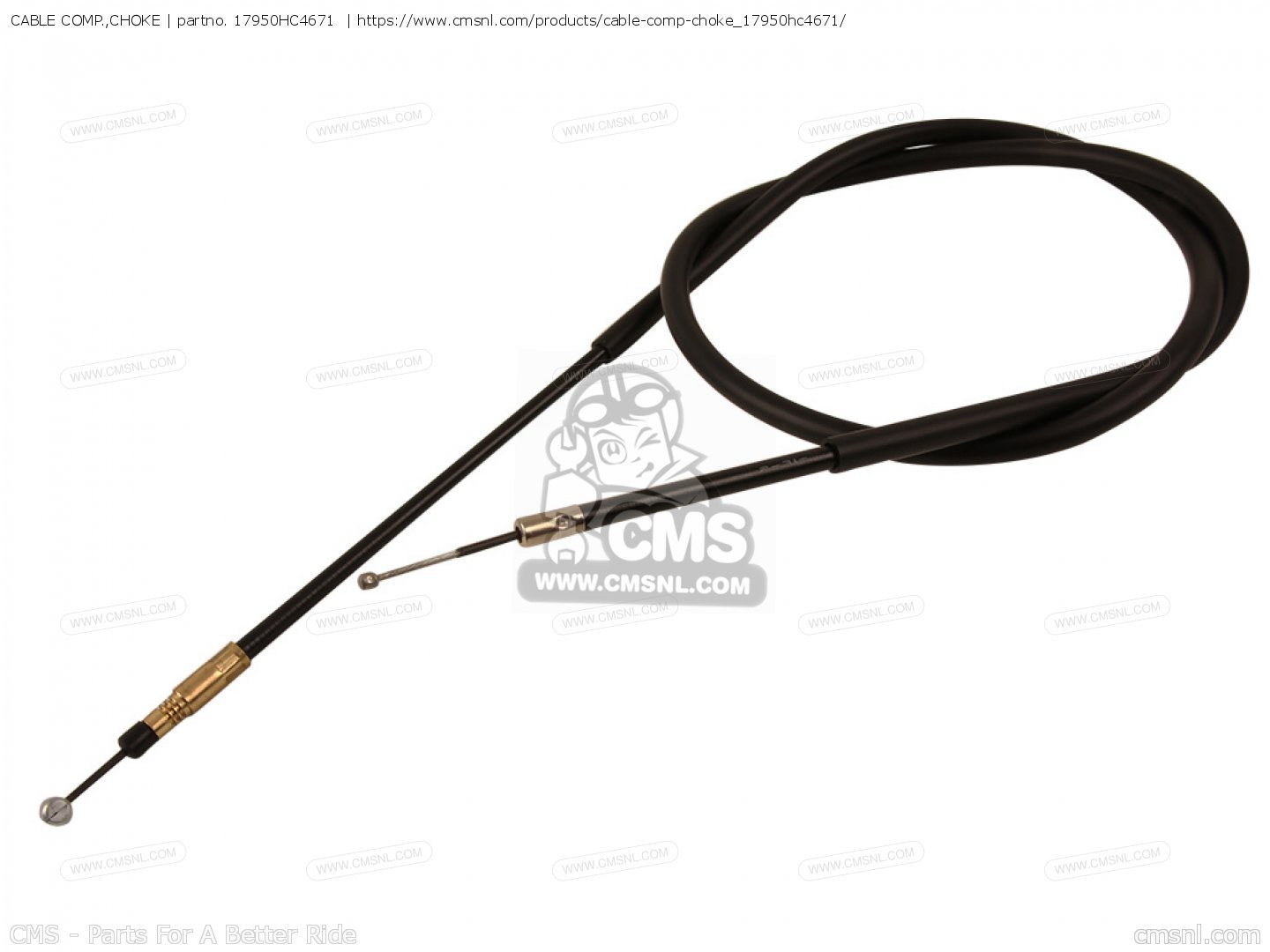 CABLE COMP.,CHOKE for TRX300 FOURTRAX 300 1988 (J) USA order at CMSNL