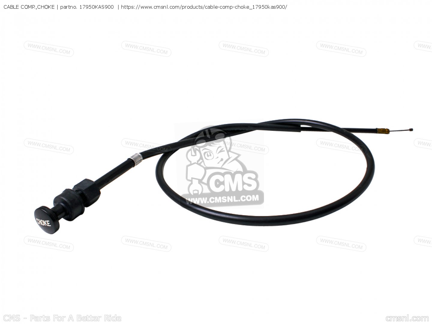 17950KAS900 Cable Comp.,choke Honda buy the 17950KAS900 at CMSNL