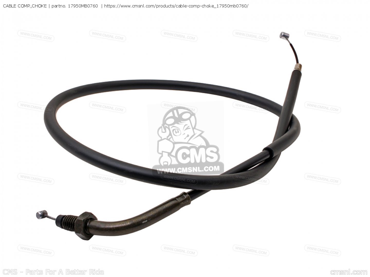 17950MB0760 Cable Comp.,choke Honda buy the 17950MB0760 at CMSNL