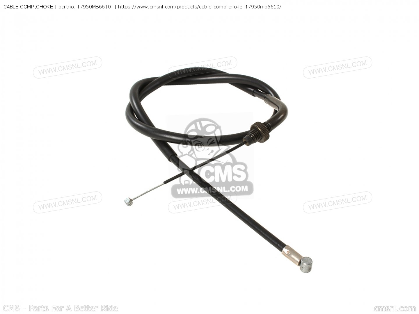17950MB6610 Cable Comp.,choke Honda buy the 17950MB6610 at CMSNL