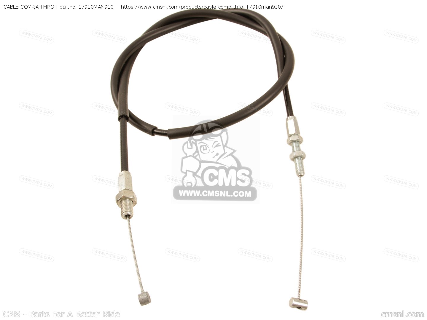 CABLE COMP,A THRO for Honda - order at CMSNL