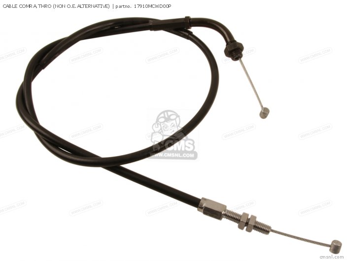 Thro 17910MCWD00: CABLE COMP.A,THRO Honda - buy the 17910-MCW-D00 at CMSNL